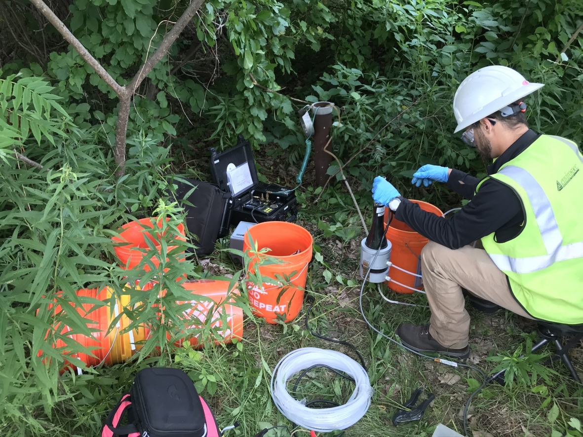 LM Conducts First Groundwater Sampling at Colonie Department of Energy